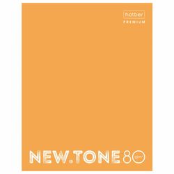 HATBER / Notebook on rings A5 (170x220 mm), 80 sheets, cardboard cover, cage, Premium, "Orange" / 10 pcs.