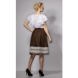 Снежинка / Snowflake / Women's blouse "Giselle" with flounces