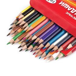 Crayons GAMMA "Cartoons" 36 colors, sharpened, triangular, cardboard packaging