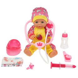 Карапуз / Piccolo bambino / Bobblehead doppiato Little Toddler Sonechka 40cm, bevande, pipì, aks inclusi, Chukovsky, in scatola. in scatola 8 pezzi