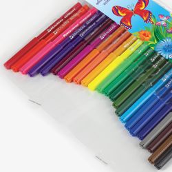 Sharpeners BRAUBERG "Wonderful butterfly", 24 colours, ventilated cap, Plast. packaging, extended life