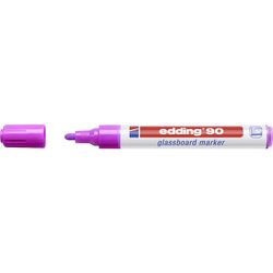 EDDING / Edding / Glass Board Marker, Round Tip, Lightfast, 2-3mm Purple