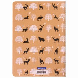 BRAUBERG / Тетрадь 40 л. в клетку обложка КРАФТ, бежевая бумага 70 г/м2, сшивка, А5 (147х210 мм), NATURE / 10 шт.
