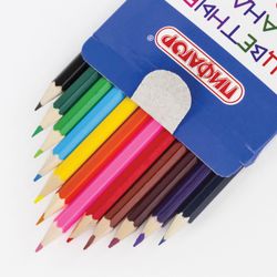 Matite colorate PIFAGOR "FASTER! HIGHER! STRONGER!", 12 colori, temperino classico
