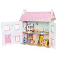 Puppet wooden house "Sofia" pink