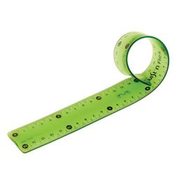 Ruler plastic 30 cm, flexible, MAPED (France) "Twist'n Flex", toned, cuts, the suspension
