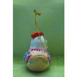 Ярославская майолика / Christmas tree toy "Ryaba-chicken", 4 pieces