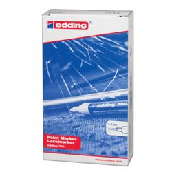 Marqueur de peinture vernis EDDING "790", 2-4 mm, ROUGE, plume ronde, corps en plastique