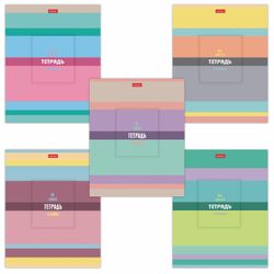 HATBER / Notebook 24 p. staple, line, cardboard cover, "Striped" / 20 pcs.