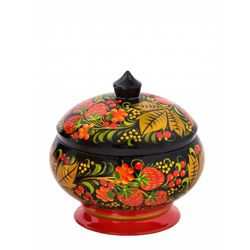 Золотая Хохлома / Sugar bowl "Ryabinka" 130x125