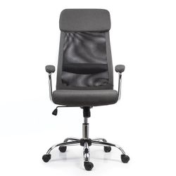 Office chair BRABIX "Flight EX-540", chrome, fabric, mesh, gray
