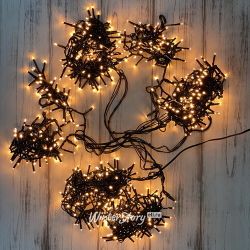 Kaemingk / Christmas tree tiered garland 180 cm Easy Light - Lumineo Snake, 540 extra warm white LED, green PVC, dimmer, IP44