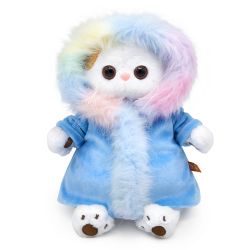 BUDI BASA / Stuffed toy Li-Li in a fur coat with rainbow fur 24 cm