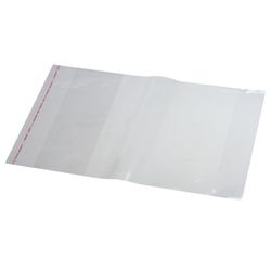 Cover PP for a textbook Peterson, universal, transparent, adhesive region, 80 microns, 270х450 mm
