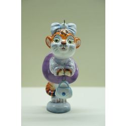 Ярославская майолика / Christmas tree toy "Tigress Bark"