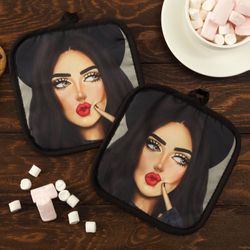 Этель / Kitchen set 2 ave. Love Life "Brave", add. 17 * 17 cm - 2 pieces, p / e 100%