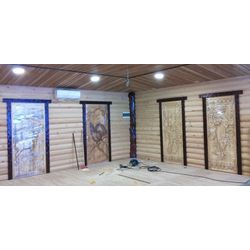 Doors carved from the array of valuable species: oak, ash and beech