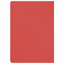BRAUBERG / Notebook 60 l. checkered cover leatherette under linen, stitching, B5 (179x250mm), CORAL, PASTEL / 2 pcs.