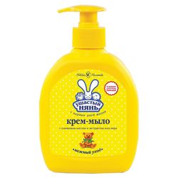Soap-cream liquid 300 ml, EAR NANNIE, hypoallergenic, with olive oil and aloe, dispenser