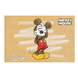 HATBER / Sketchbook "Mickey Mouse-DISNEY" (5 types), 40 sheets of A4, 205x300 mm, spiral, cardboard cover