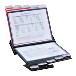 BRAUBERG / Demonstration system "SOLID" table / wall metal with 10 color panels A4, black