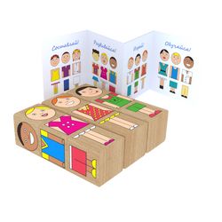Краснокамская игрушка / Cubes "Funny little men"