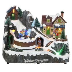 Kaemingk / Glowing composition Whistler's Winter: Winter holidays 22 * 17 cm, with movement and music, battery operated