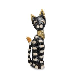 Decor and Gift / Wooden figurine "Cat" 40 cm