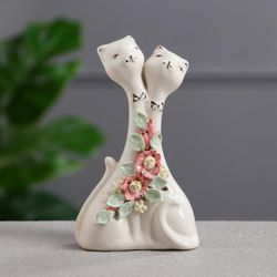Керамика ручной работы / Figurine "Cats by date"