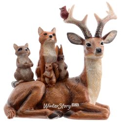 Kaemingk / Decorative figurine Forest Friendship 16 cm