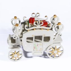 Toy Christmas tree "Carriage covered" 1013 White winter