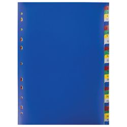 分隔塑料 OFFISMAG,A4,31 张,数字 1-31,目录,颜色,俄罗斯