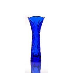 Гусевской Хрустальный завод / Crystal vase for flowers "Alice" blue