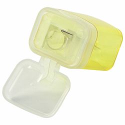 STAFF sharpener "Basic", with container and lid, rectangular, blue-tinted meats