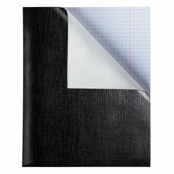 HATBER / Notizbuch Bumvinyl A5 96 l. Heftklammer, Offset Nr. 1, Käfig, "Black Metallic" / 28-tlg.