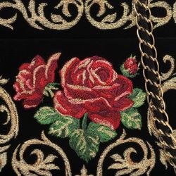 Торжокские золотошвеи / Velvet bag "Dolce rose"