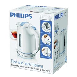 KETTLE PHILIPS HD4646/70, 1.5 litres, 2400 w, closed heating element, plastic, white/blue