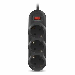 SVEN / Surge protector SF-03L, 3 sockets, 1.8 m, black