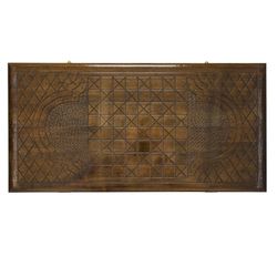 GamesDealer / Backgammon geschnitzt "Sternzeichen Zwillinge", Ustyan