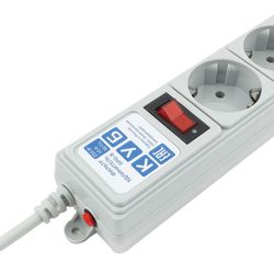 POWER CUBE / Surge protector B for connection to UPS gray, 5 outlets, 1.9 m