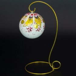 Промысел / Fishing / Christmas tree wooden ball, 80 mm