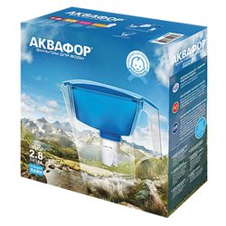 Water-cleaning jug AquaFOR Line, 2.8 litres, with interchangeable cassette, green