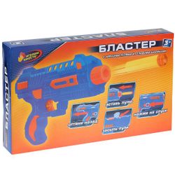 Играем вместе / Let's play together / Toy "Blaster with soft and gel bullets"