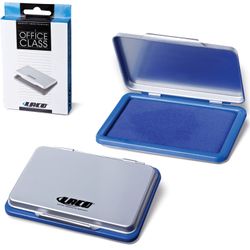 LACO stamp pad (LAKO, Germany), 80х55 mm, metal body, paint blue