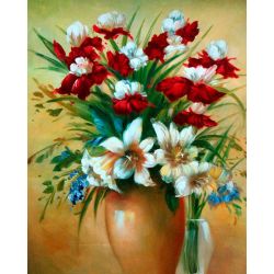 Опт-картина / Tranh theo số 40x50 Bó hoa đẹp