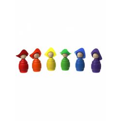 Woodlandtoys / Clasificador "Chicos con sombreros y barriles"
