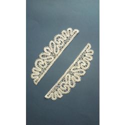 Снежинка / Snowflake / Lace cuffs with floral ornament in the form of leaves