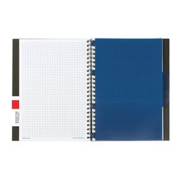 BRAUBERG / Carnet 80 feuilles, A5, 160x207 mm, cage, peigne, couverture plastique, 1 intercalaire, "Tag" / 4 pcs.