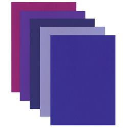 Colored felt for creativity, A4, 210x297 mm, TREASURE ISLAND, 5 sheets, 5 colors, 2 mm thick, shades of purple