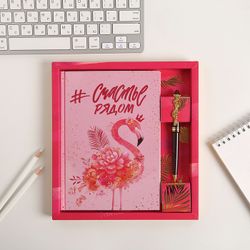 ArtFox / Set of diary 80 sheets and pen "#Happiness is near"